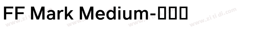 FF Mark Medium字体转换